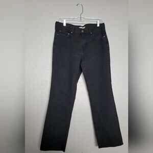 Levi's 505 Straight Leg Black Denim Jeans